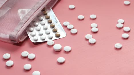 birth control pills and organizer