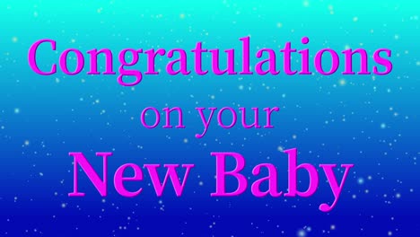 congratulations on your new baby message text animation motion graphics