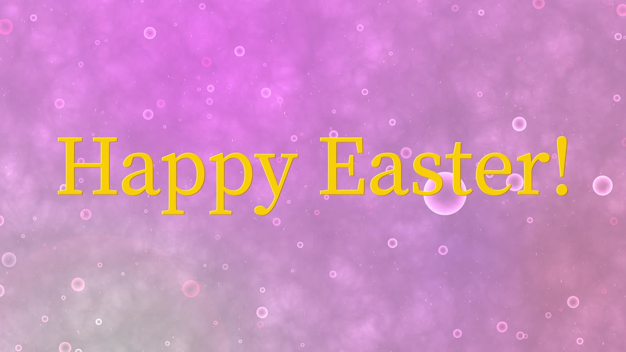 Happy Easter event text animation motion graphics