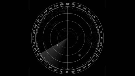 motion graphic of  blue color sonar radar screen searching an object with line digital technology background, futuristic animation concept alpha channel included