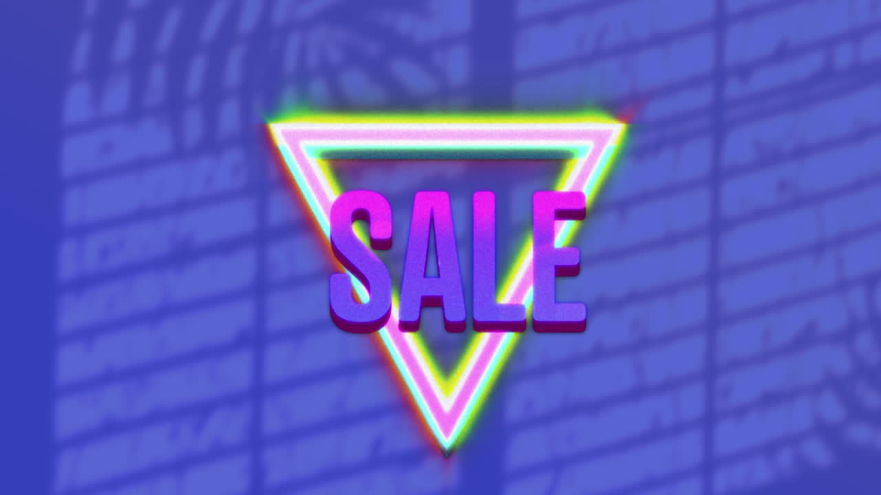 그림자 위에 판매 텍스트의 애니메이션