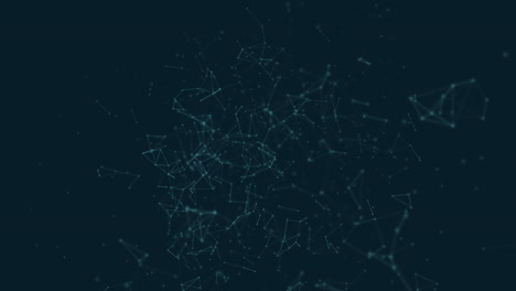 polygonal with connecting dots and lines