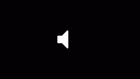 sound speaker icon with high volume on black background