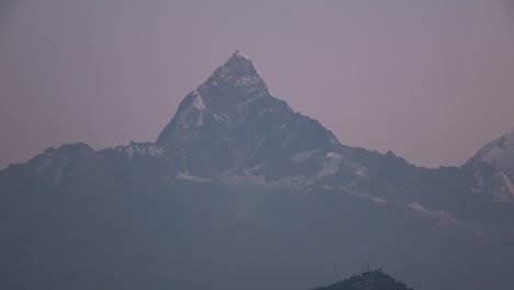 mountain peak sunrise/sunset view