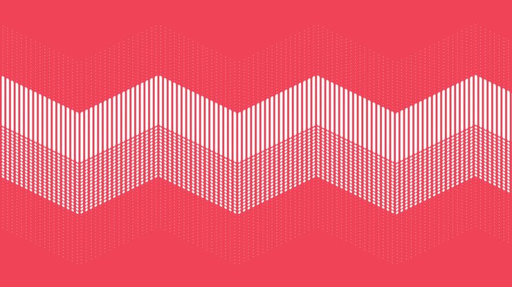 Animazione 4K di pattern grafico astratto in movimento, loop continuo - Rosso