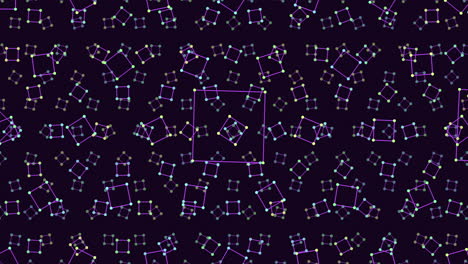 Rainbow-neon-cubes-pattern-in-dark-galaxy
