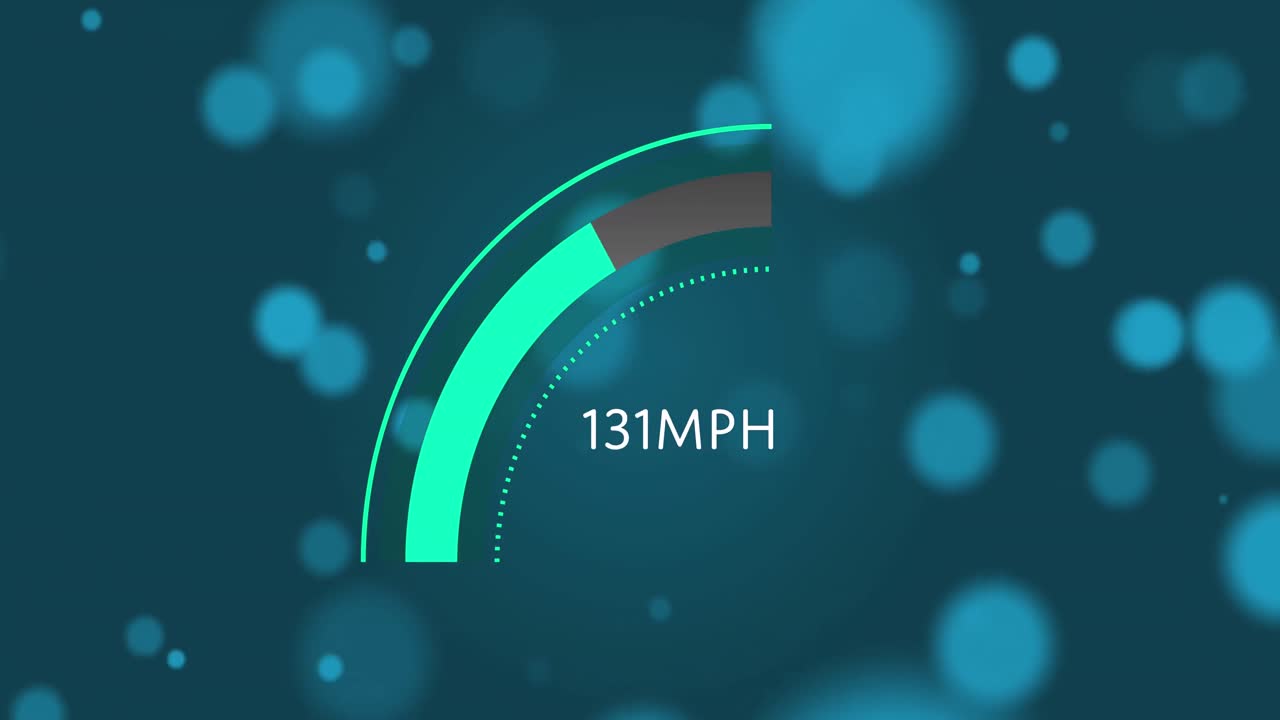 анимация автомобильной панели над светлыми пятнами на синем фоне