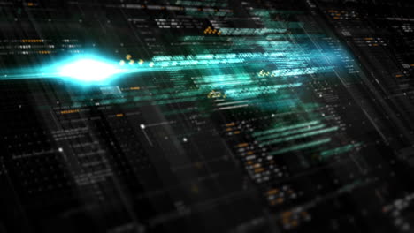 advanced data matrix simulation ui with cutting-edge digital environment with a dynamic and immersive display of interconnected data matrix information networks systems background