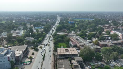 Paisaje-Aéreo-De-Gujranwala,-Punjab,-Pakistán