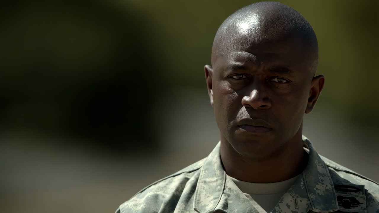 Portrait of a man in military uniform