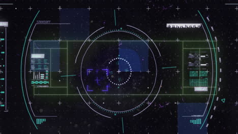 Animation of financial data processing over scope scanning