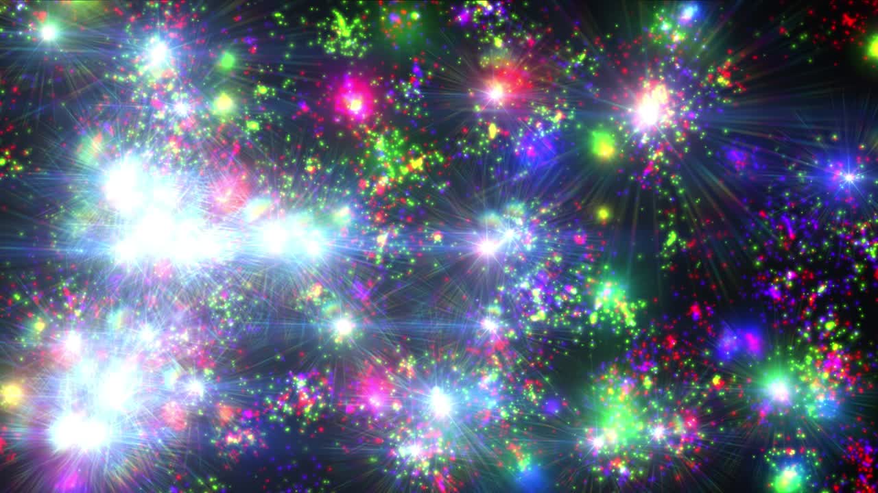 불꽃놀이 스파크 입자 컬러 4k