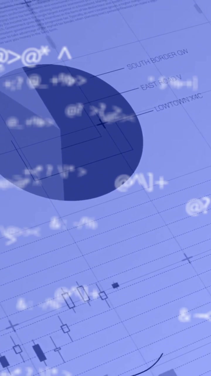 Animation of data processing over graphs and charts on interface