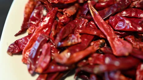 an ultra-smooth pile of dried chilies from the farm