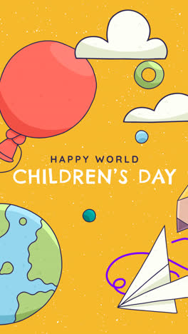 Motion-Graphic-of-Hand-drawn-world-children's-day-instagram-posts-collection