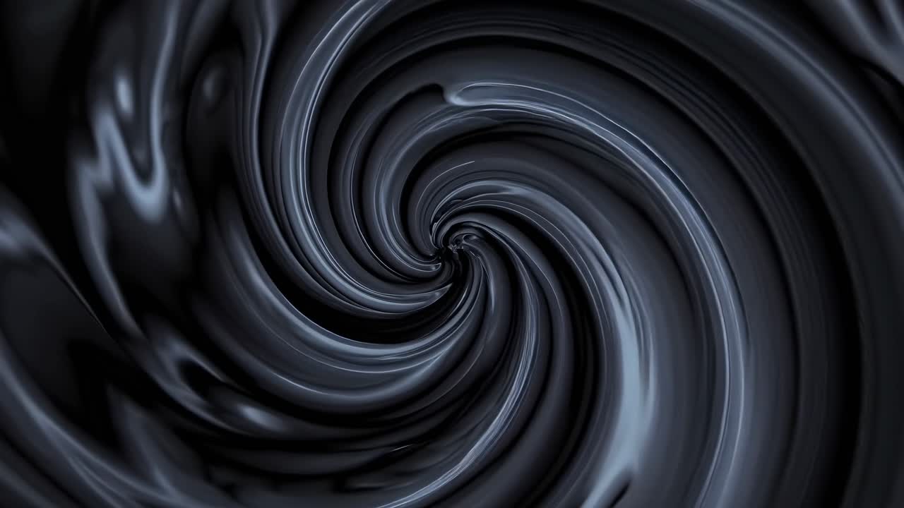 Smooth black fabric swirling and creating a dark and mysterious abyss, perfect for backgrounds and textures related to darkness, mystery, and the unknown