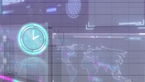 Animación-Del-Tictac-Del-Reloj-Durante-El-Procesamiento-De-Datos.