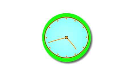 la velocidad de rotación de la manilla del reloj. animación del reloj de lapso de tiempo. rotación de la velocidad de la manila del reloj