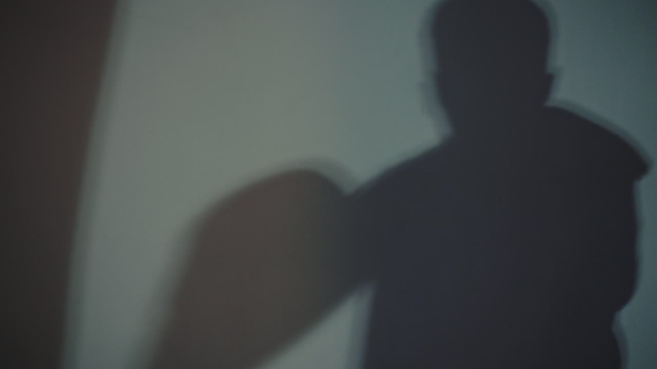 Shadow of a Person on a Wall