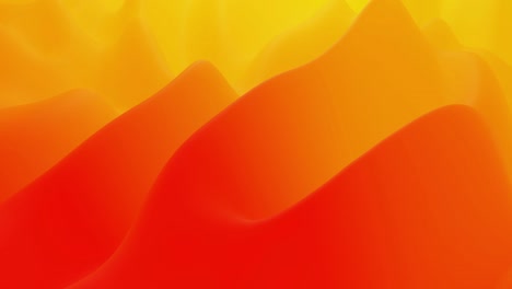 stylish abstract looped background, changing surface of soft translucent material like peach jelly. creative soft bright 3d bg with inner glow for festive events 4k. red orange yellow gradient.