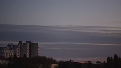 cityscape at sunset