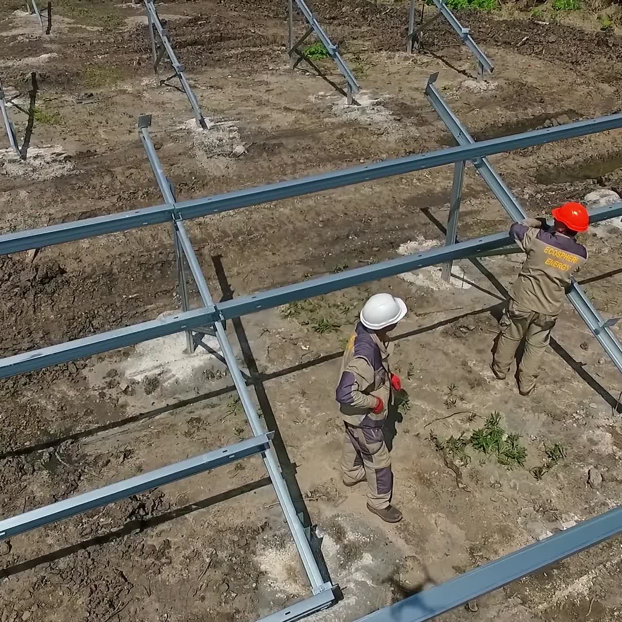 Construction site from air