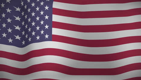 waving american flag with stars and stripes animation, patriotic background