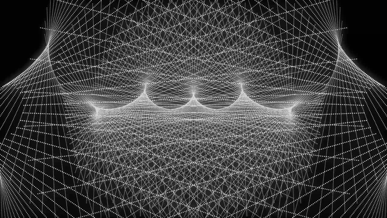 White color Dot Shape Pattern animation motion graphics