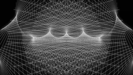 White color Dot Shape Pattern animation motion graphics
