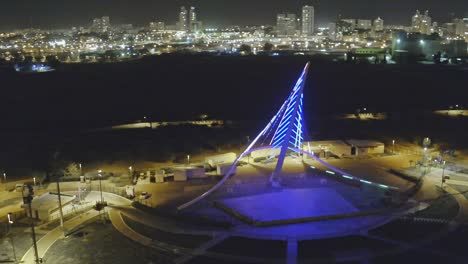 night in the city - aerial