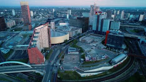 este de londres stratford cerca de westfield paisaje urbano rascacielos horizonte urbano vista aérea avanzando
