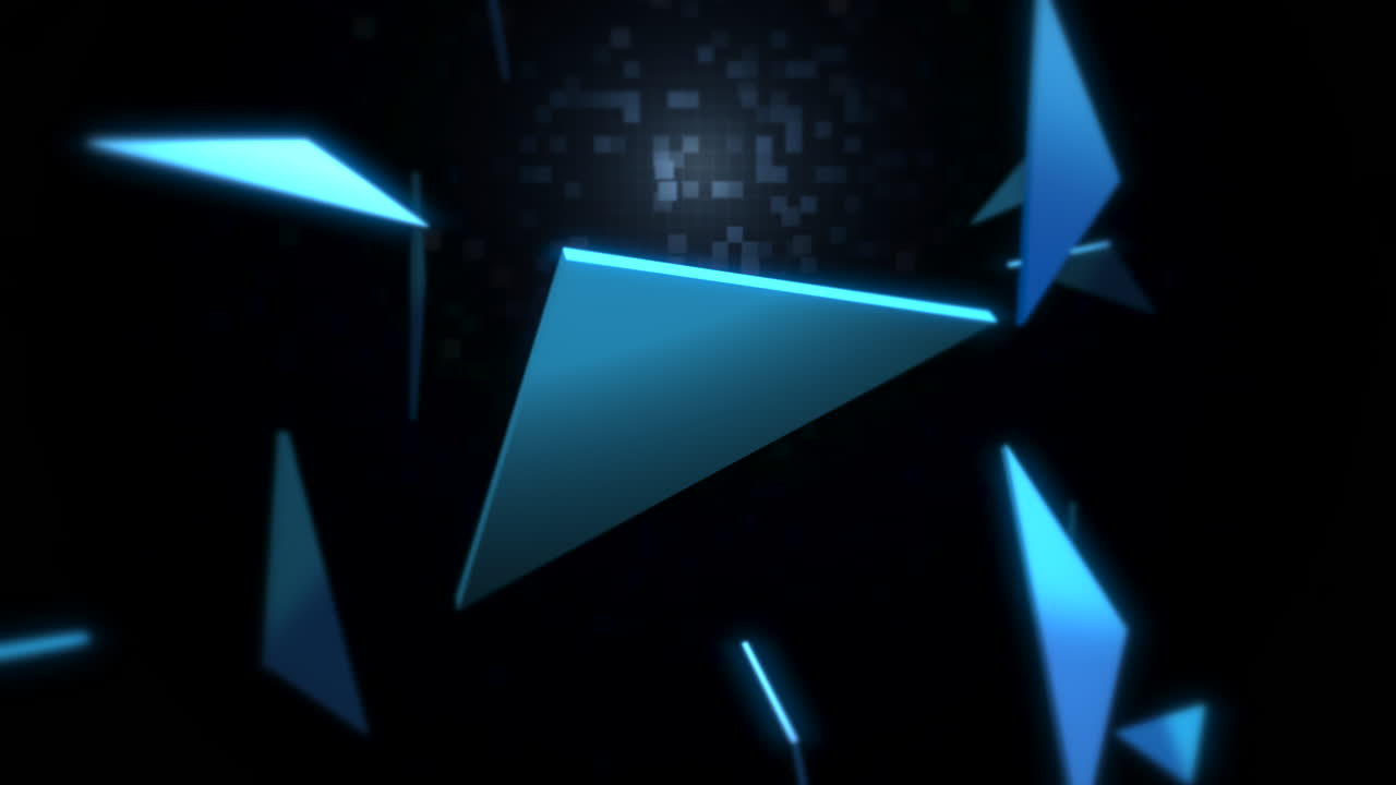 fondo abstracto de triángulos azules de movimiento 4