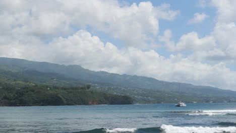beautiful landscape of papeete,tahiti, french polynesia.