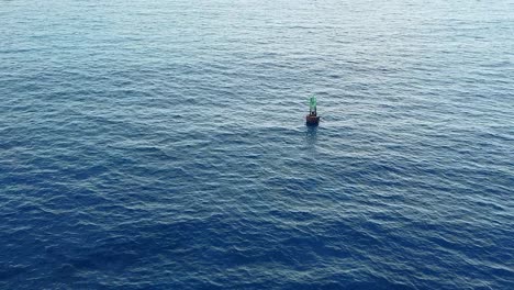 Tracking-shot-of-buoy-in-Nassua-Bahamas-harbor