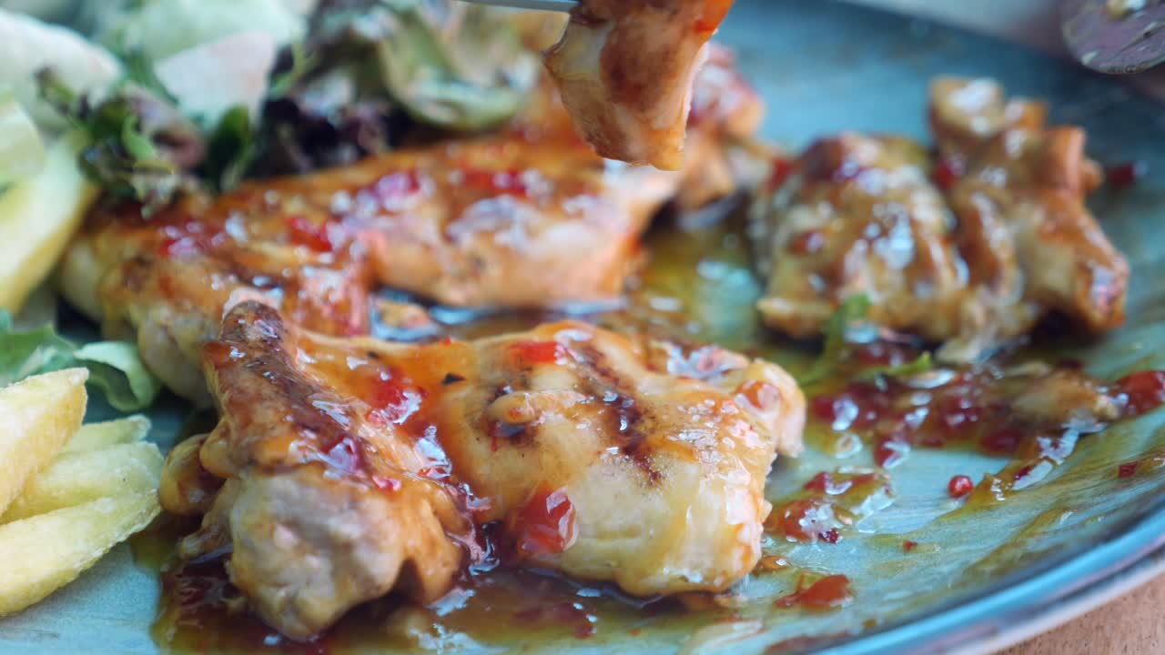 소스와 감자김으로 김을 한