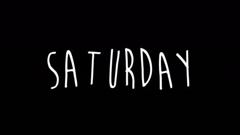 el concepto de texto de saturday wiggle