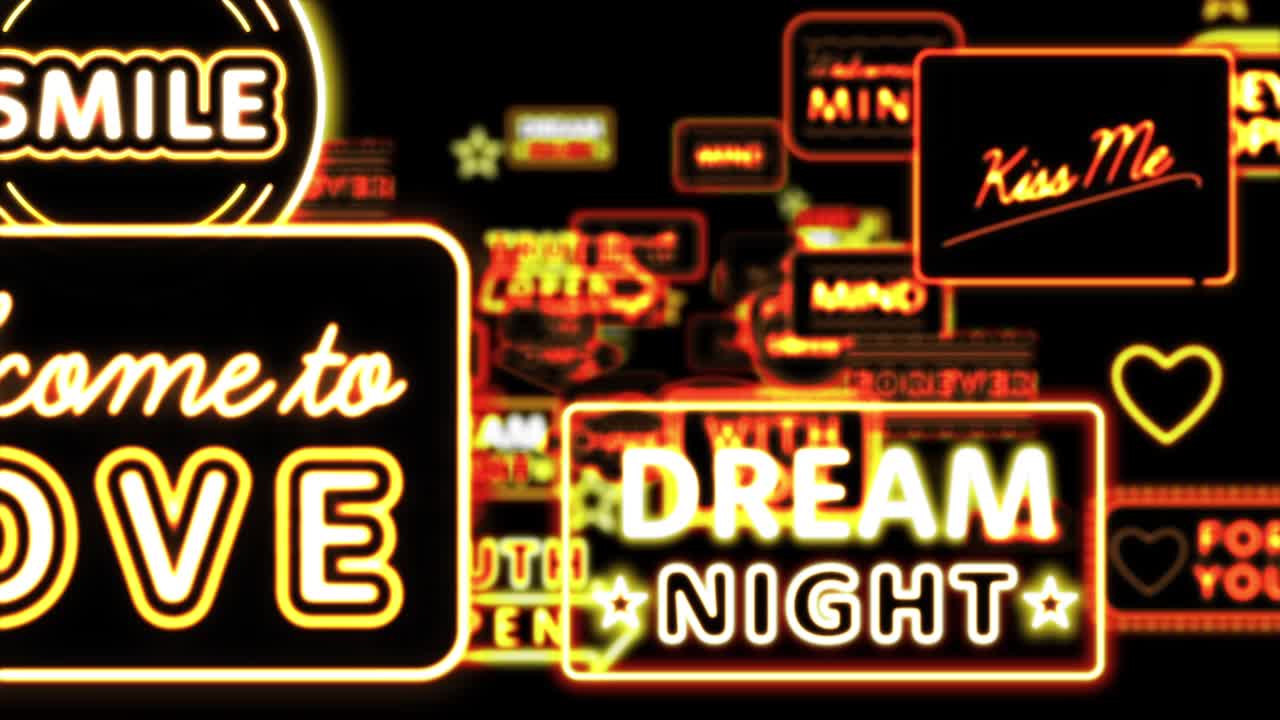 funky neon signs [loop]