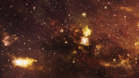 flying trough the nebula. cg rendering