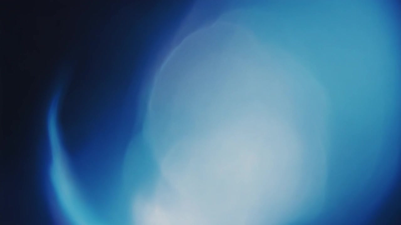 Abstract Blue Light Leaks and Lens Flare Overlay