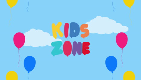 letras de zona para niños con letras de colores