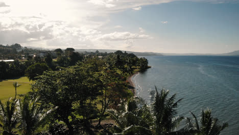 Drone-flying-up-the-coast-line-of-Papua-NewGuinea