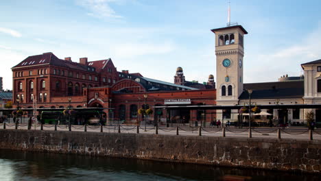 Lapso-De-Tiempo-De-La-Estación-Central-De-Trenes-De-Malmö