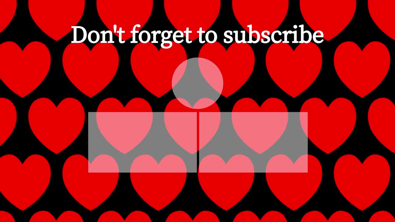 간단한 심장 움직임 엔드 카드 엔딩 스크린 모션 그래픽