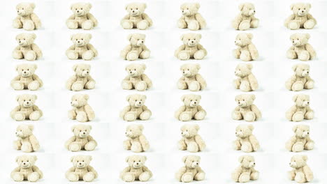 pattern of sitting teddy bears