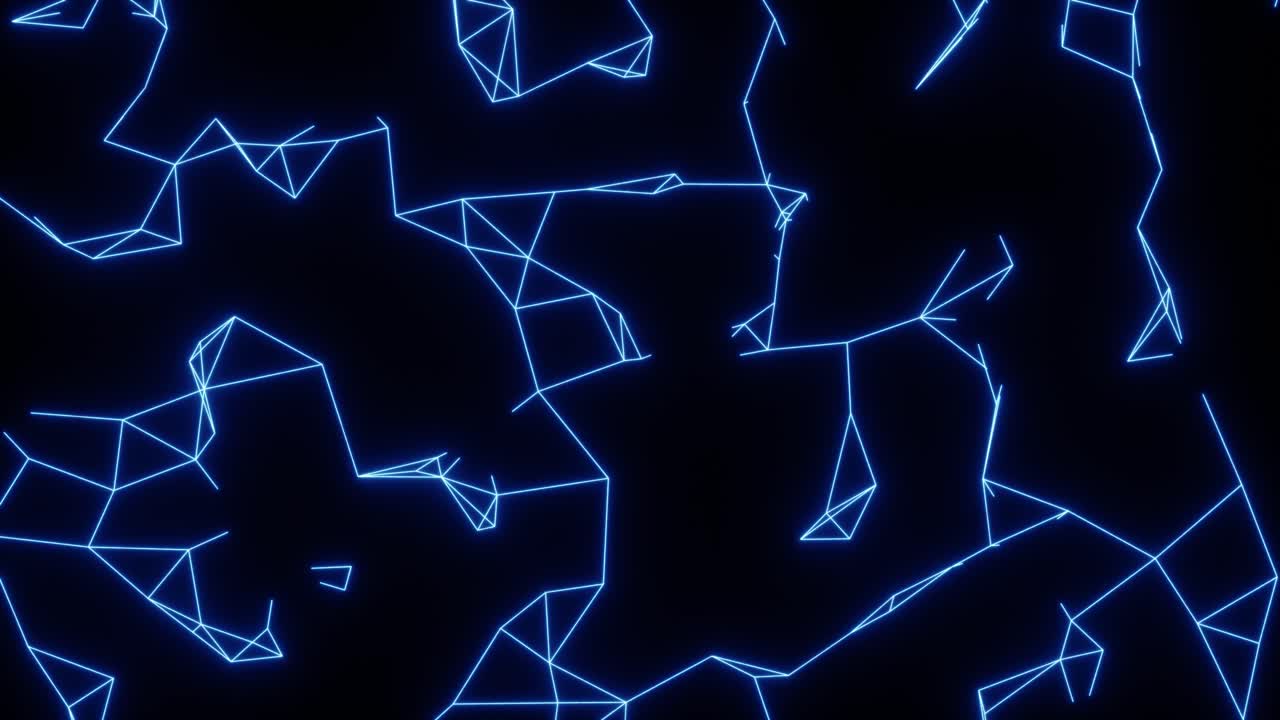 arcos eléctricos neón relámpago retro futuro vr voltaje brillo vector tron bucle 4k