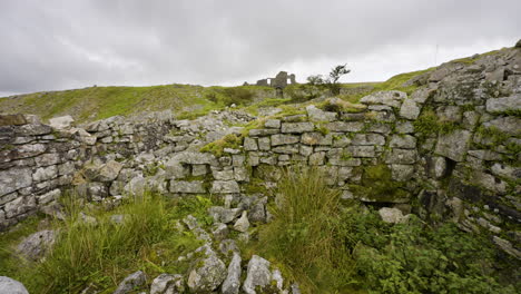 ruined stone structures in a landscape