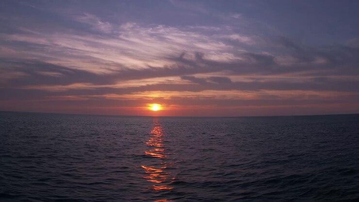 Sunset over the Ocean