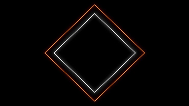 Animation of colorful geometrical shapes over black background
