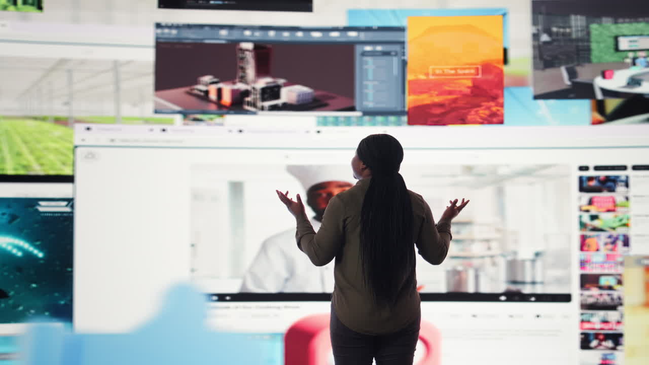 Woman enters world of online media, enjoying access to video platform