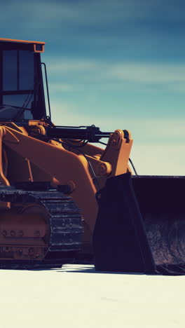 yellow excavator